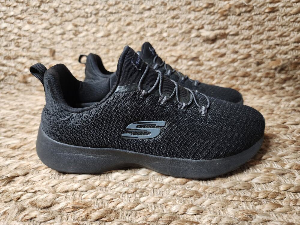 Skecher Women's Dynamite Slip On Walking Shoes Black Size 6 Comfort Sneakers